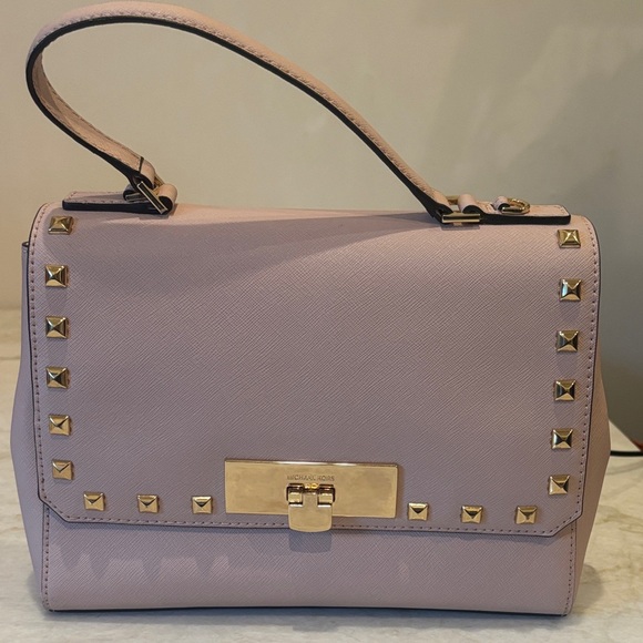 Michael Kors Handbags - Michael Kors Lavender Studded Satchel